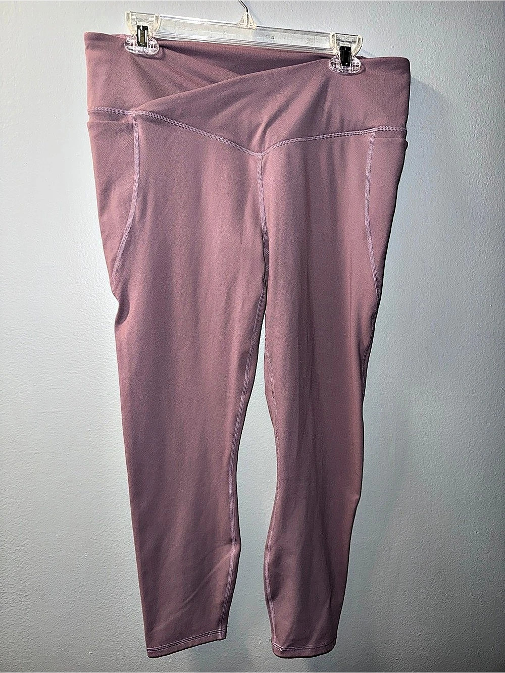 Fabletics PureLuxe Athletic Leggings Purple Size XL Butter Soft